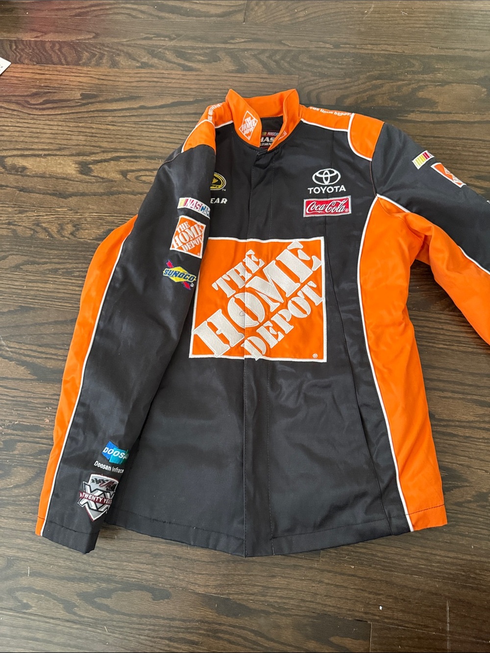 Nascar The Home Depot Black and Orange Utility Jacket